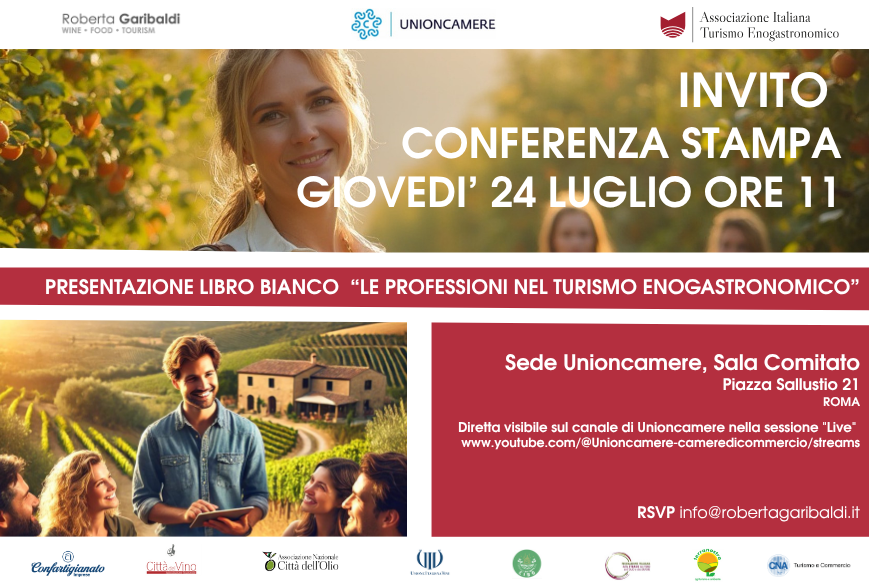 Presentazione Libro Bianco: “Le professioni nel turismo enogastronomico”